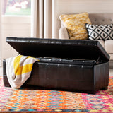 Safavieh  Large Manhattan Storage Bench  Black HUD4200B