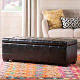 Safavieh  Large Manhattan Storage Bench  Black HUD4200B