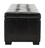 Safavieh  Large Manhattan Storage Bench  Black HUD4200B