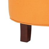 Safavieh Amelia Tufted Storage Ottoman Tangerine HUD8220D