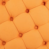 Safavieh Amelia Tufted Storage Ottoman Tangerine HUD8220D