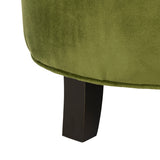 Safavieh Amelia Tufted Storage Ottoman Fern Green HUD8220R