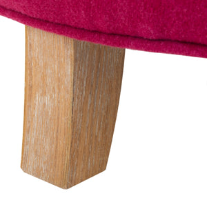 Safavieh Amelia Tufted Storage Ottoman Berry HUD8220U