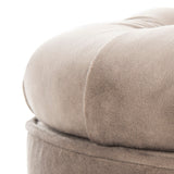 Safavieh Amelia Tufted Storage Ottoman Mushroom V2 HUD8220Y