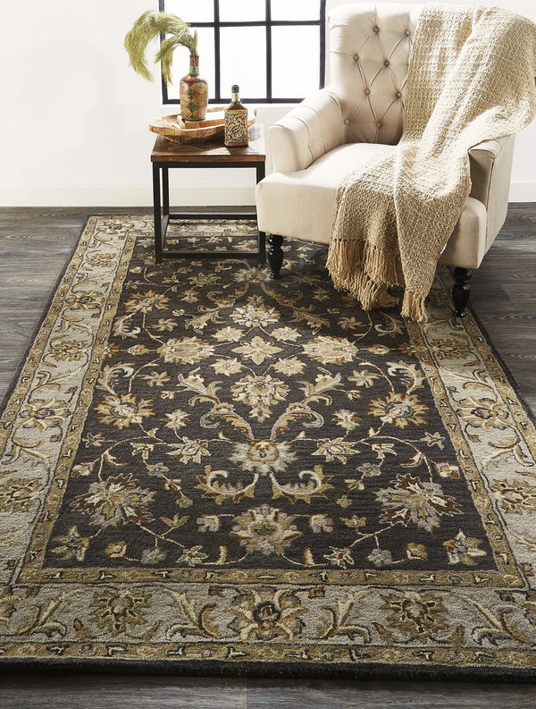 Feizy Rugs Eaton Hand-tufted Wool Oriental Rug - Timeless Persian Design For Elegant Home Décor And Style Blue,Gray,Taupe Wool 6548397fchl000g99