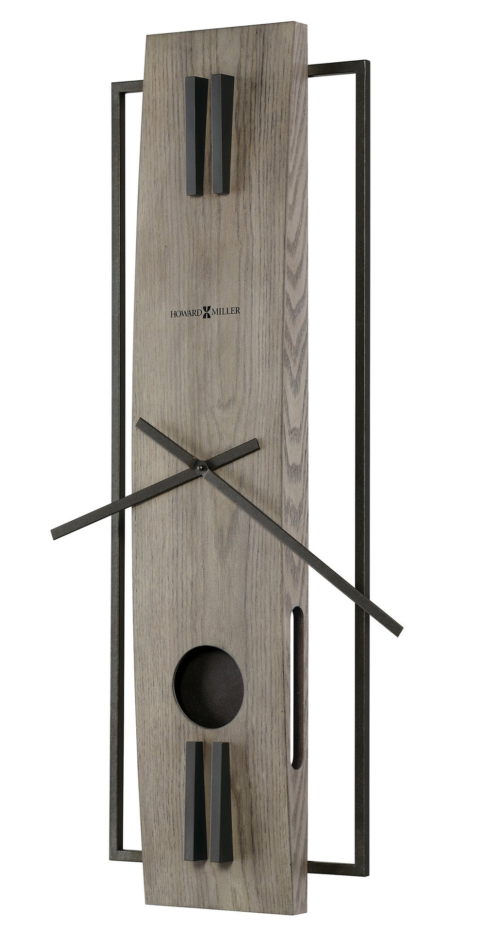 Hekman Furniture 625761 Harwood Iii Wall Clock - Modern Metal & Wood Design With Quartz Movement, Elegant Home Accent Seaside Grey Harwood Iii Wall Clock 625761