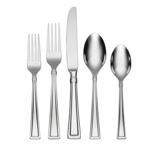 Lenox Oneida Butler 45 Piece Everyday Flatware Set, Service for 8 Metallic, STAINLESS METAL H219045A