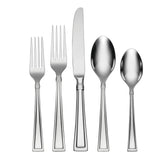 Oneida Butler 45-Piece Stainless Steel Flatware Set, Mirror Finish, Service for 8