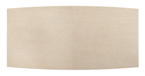 Hooker Furniture Westwood Polished Limestone Rectangle Dining Table With Two 20" Leaves, Quartered Oak Veneers, Double Pedestal 6133-75200-80