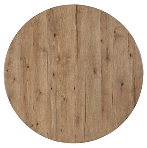 Hooker Furniture Vineyard Pecky Hickory Round Dining Table With Two-Tone Sonoma Top & Napa Base, Rustic Barrel Style 6952-75203-80