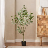 Christopher Knight Home® - Noble House - Parkey 4' X 1.8' Artificial Eucalyptus Leaf Tree, Green