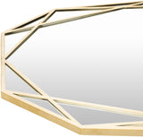 Huntley HUT-001 39"H x 28"W x 1"D Accent Mirror HUT001-12739  Frame: Gold Surya