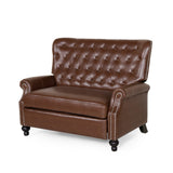 Christopher Knight Home® Noble House Oversize Faux Leather Recliner Dark Brown