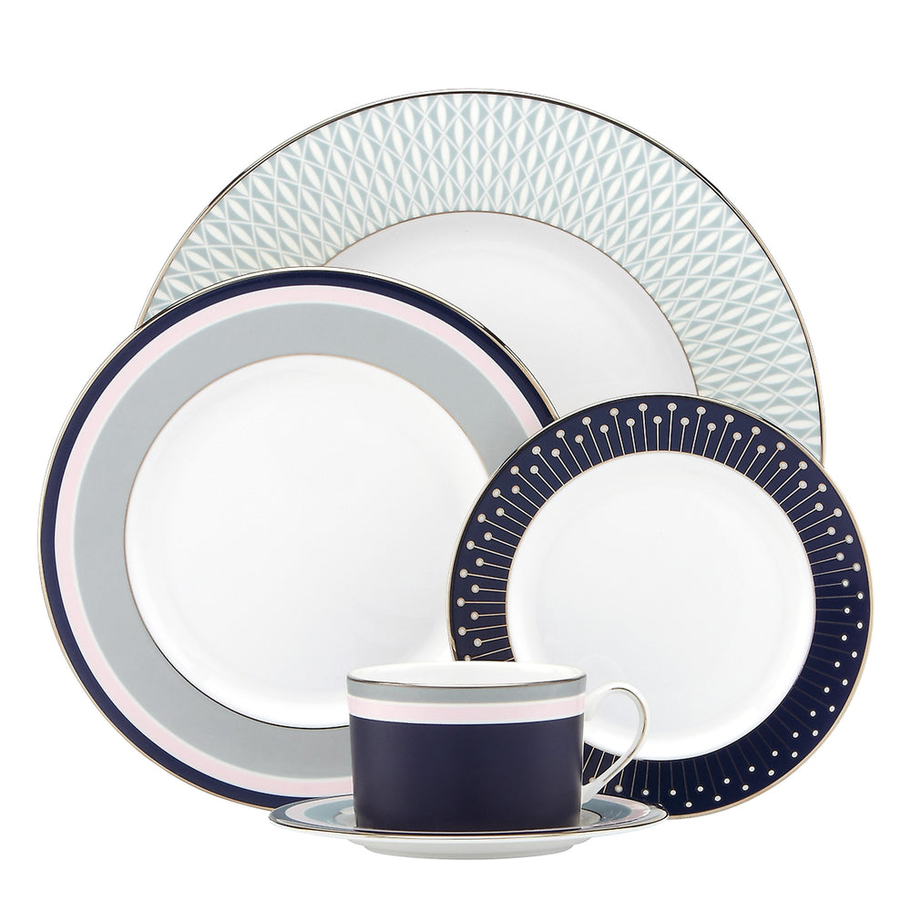 Lenox Kate Spade Mercer Drive 5-Piece Place Setting Multi, WHITE BONE CHINA 836049