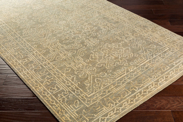 Surya Haven Handmade Wool Rug 2' X 3' - Elegant Low-pile Design, Durable & Timeless Home Accent Piece Beige Wool Hvn1215-23