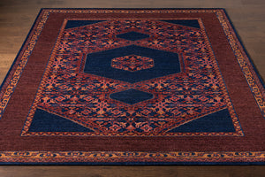 Haven HVN-1216 8' x 11' Handmade Rug HVN1216-811  Magenta, Burgundy, Rust, Red, Navy Surya