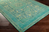 Haven HVN-1217 8' x 11' Handmade Rug HVN1217-811  Medium Green, Emerald, Deep Teal, Olive, Grass Green Surya