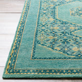 Haven HVN-1217 8' x 11' Handmade Rug HVN1217-811  Medium Green, Emerald, Deep Teal, Olive, Grass Green Surya