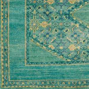 Surya Haven Handmade Wool Rug 2' X 3' - Elegant Low-pile Design, Durable & Timeless Home Accent Piece Medium Green Wool Hvn1217-23