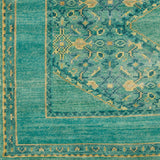 Haven HVN-1217 8' x 11' Handmade Rug HVN1217-811  Medium Green, Emerald, Deep Teal, Olive, Grass Green Surya