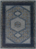 Haven HVN-1218 8' x 11' Handmade Rug HVN1218-811  Navy, Charcoal, Teal, Blue, Olive Surya