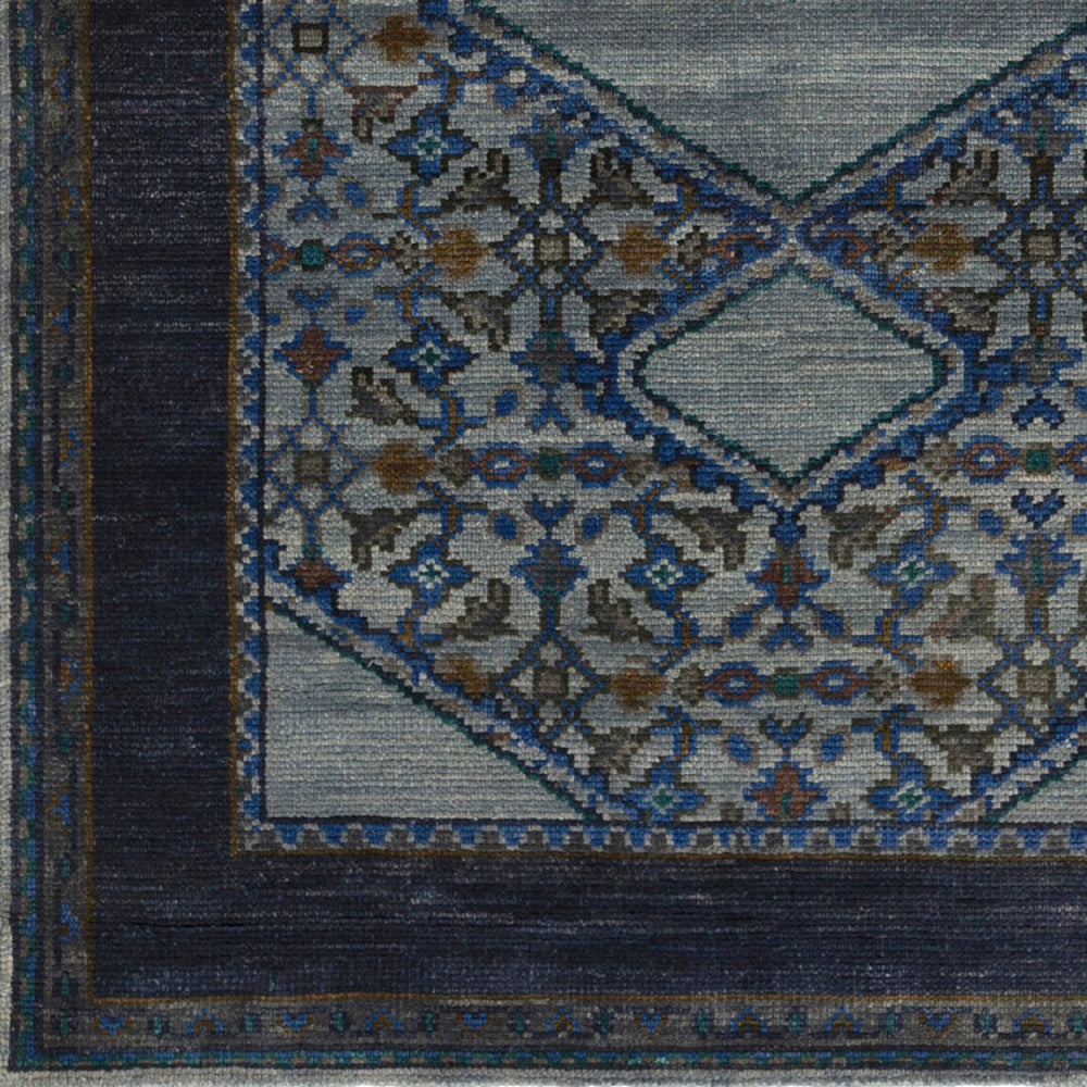Surya Haven Handmade Wool Rug 2' X 3' - Elegant Low-pile Design, Durable & Timeless Home Accent Piece Navy Wool Hvn1218-23