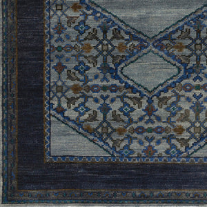 Surya Haven Handmade Wool Rug 2' X 3' - Elegant Low-pile Design, Durable & Timeless Home Accent Piece Navy Wool Hvn1218-23