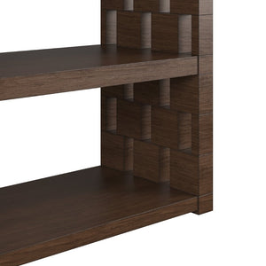A.R.T. Furniture Verge Console Table - Handcrafted Walnut Finish, Geometric Design & Versatile Storage for Modern Spaces 337307-1960