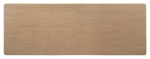 Hooker Furniture Banyon Desert Oak Rectangle Dining Table With Double Pedestals, 2X20" Leaves, Solid White Oak Finish 6081-75200-82