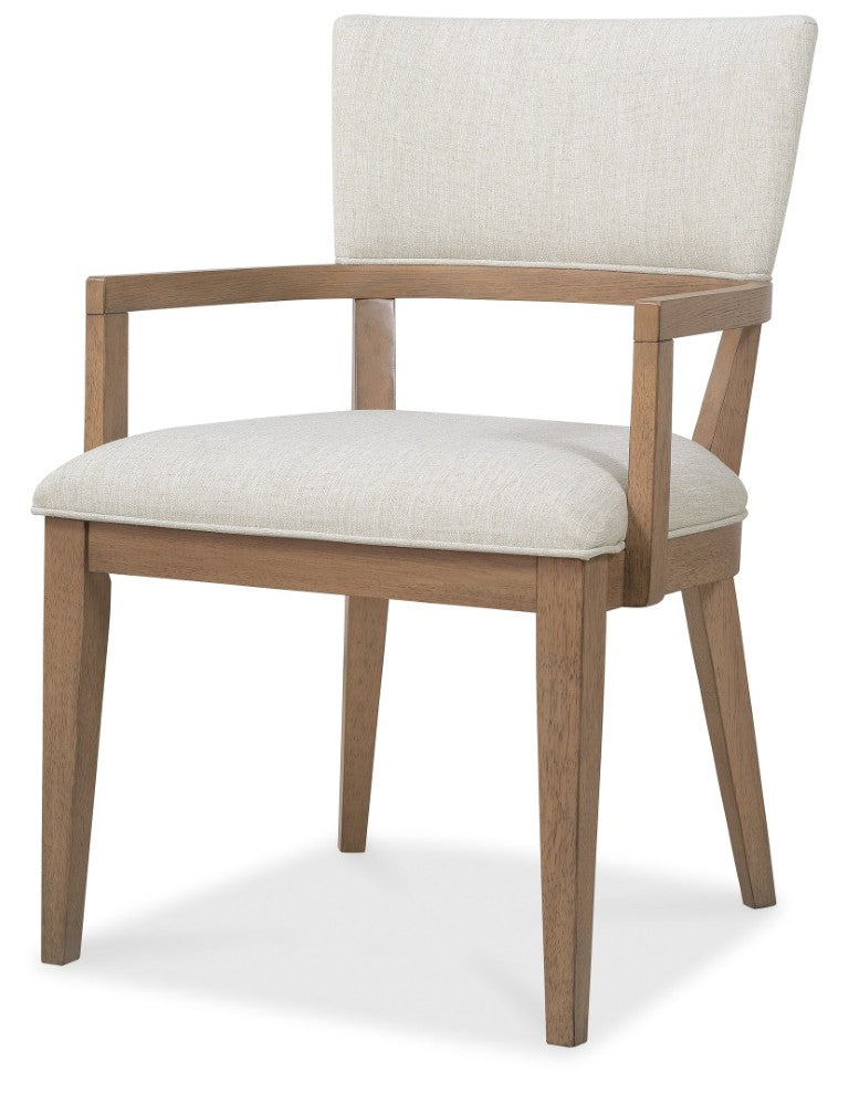 Hooker Furniture Sonnet Savile Oatmeal Upholstered Dining Chair With White Oak Frame, Minimalist Comfort & Craftsmanship 6072-75500-85