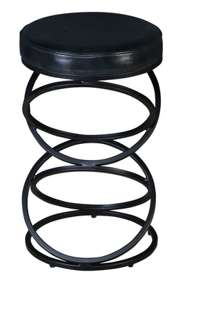 Porter Designs Polaris Leather Bar Stool - Modern Elegance With Comfort For Stylish Living Spaces Gray Leather 02-218-11-6795