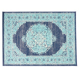 Christopher Knight Home® - Noble House - Derudder 5'3" X 7' Indoor/Outdoor Area Rug, Blue and Ivory