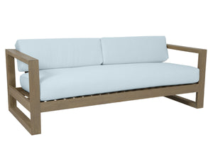 Coastal Teak Sofa in Canvas Skyline, No Welt SW5501-23-14091 Sunset West