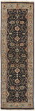 Feizy Rugs Carrington Hand Knotted Wool Rug - Timeless Oushak Motifs With Rich Colors And Durable Design Black,Gold,Gray Wool 9826500fchllbli68