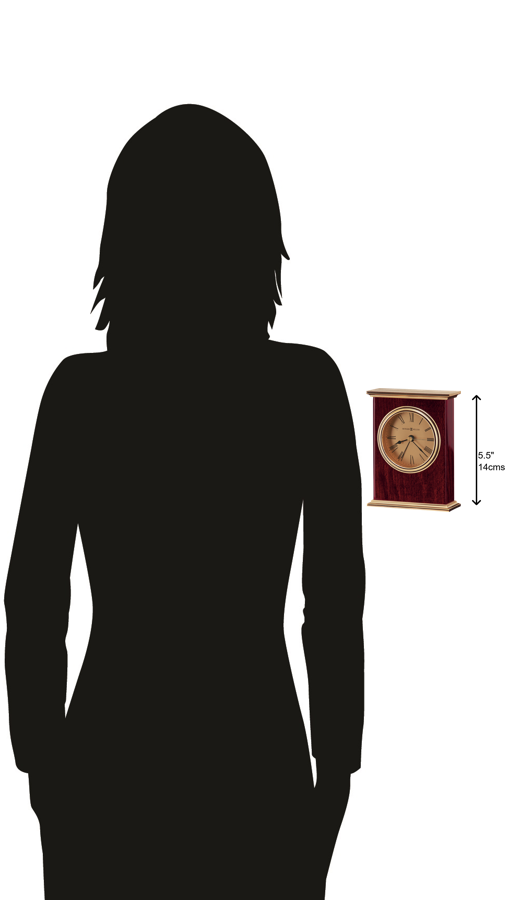 Hekman Furniture 645447 Elegant Rosewood Hall Table Clock - Timeless Design, Brass Accents, Quartz Movement Beauty Rosewood Laurel Tabletop Clock 645447