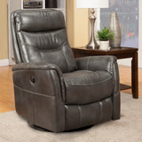 Parker House Parker Living Gemini - Flint Power Swivel Glider Recliner Flint 90% Polyester, 10% PU (W) MGEM#812GSPB-FLI