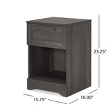 Christopher Knight Home® - Noble House - - Delaney 1-Drawer Nightstand