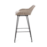 Christopher Knight Home® Noble House Pe Rattan Bar Stool