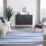 Nourison Whimsicle WHS12 Machine Made Power-loomed No Border Indoor Only Modern  Rug Blue Multicolor, Blue Multicolor 100% Polypropylene 99446833969