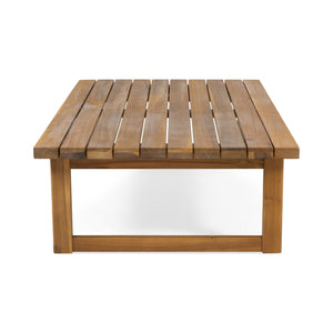 English Elm Christopher Knight Home® - NOVA Teak Coffee Table – Acacia Wood Slat Top with Sleek Sled Base, Durable Outdoor-Ready Design 68368.00