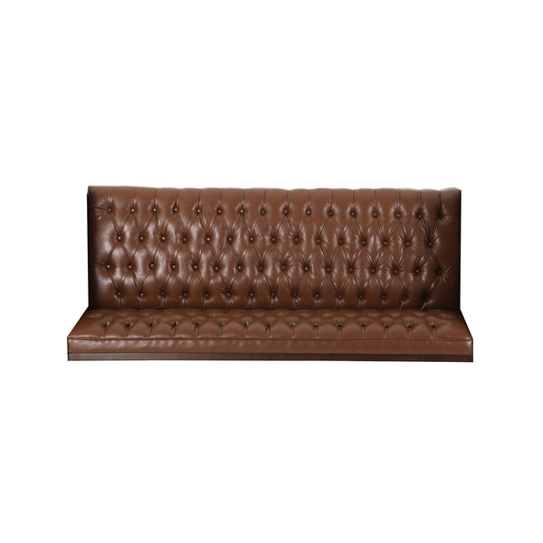English Elm 3 Seater Mid-century Modern Sofa with Button Tufted Diamond Stitching and Rubberwood Frame 72144.00ACOGN_72144.00BCOGN