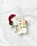 Lenox Snoopy Christmas Candy Dish Multi, IVORY PORCELAIN 896323