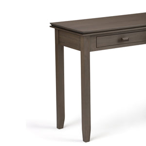 English Elm Artisan Console Sofa Table - Rustic Farmhouse Grey Design With Drawers For Entryway & Living Room B136P158696