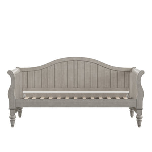 Homelegance By Top-Line Esteban Traditional Wood Slat Daybed Grey Rubberwood