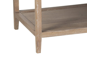 Porter Designs Porter Lowell Solid White Oak Coffee Table With Storage Shelves - Timeless Design For Any Space Brown Wood 05-108-13-1920