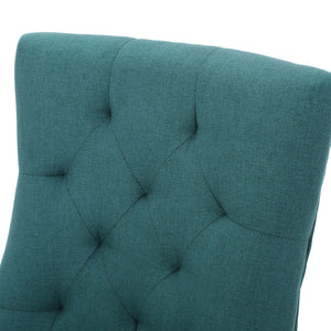 English Elm Christopher Knight Home® - CHENEY Tufted Dining Chairs Set of 2 - Contemporary Upholstered Seats, Sloped Arms, Espresso Legs 54181.00FDTE