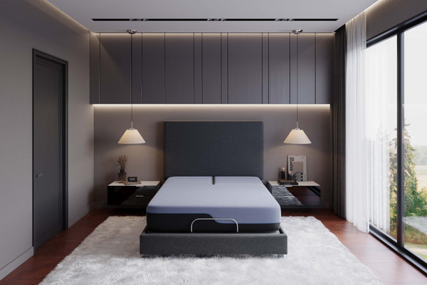 Legends Furniture Bridgevine Home 12 Inch Flex Head Queen Size Hybrid 5-layer Latex Foam And Coil Adult Mattress Blue, Blue  Ax-rmfl-120fq