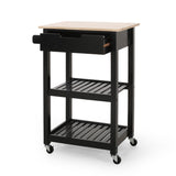 Christopher Knight Home® - Noble House - Dade Kitchen Cart with Wheels