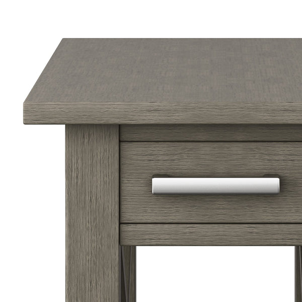 English Elm Kitchener Narrow Side Table - Handcrafted Farmhouse Grey With Storage For Small Spaces & Charm B136P159546