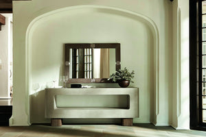 Bernhardt Bernhardt Casa Paros Mirror With Rope-Wrapped Playa Wood Frame, Rustic Modern Vertical/Horizontal Accent 317331